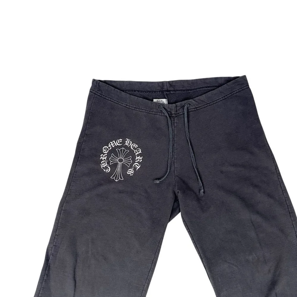 Vintage Chrome Hearts Sweatpants Mens M Baggy Flare Drawstring T Bar